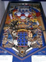 Image # 3190: Frontier Playfield 
(The center stand-up target shown here is not original to this game.)